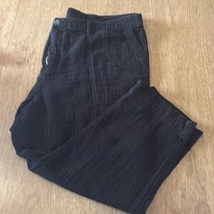Old Navy black crepe ankle pants.  Size 24. Comfy with a stretch waistband.